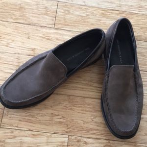 John Varvatos suede loafers 9.5 EUC